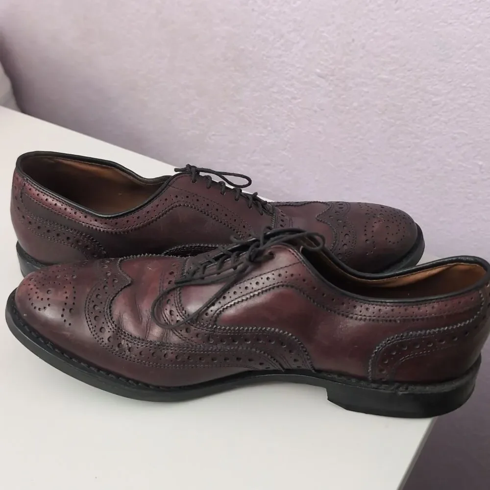 Allen Edmonds Mcallister Wingtip Oxford Dress Shoe Mens Size 9 D  Retail $450